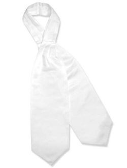 ASCOT Solid WHITE Color Cravat Men's Neck Tie