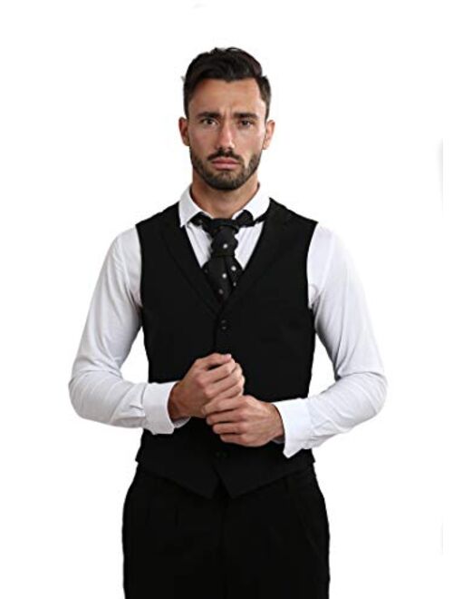 NV HOLDERS Mens Premium 100% Silk Cravat Ascot Tie 