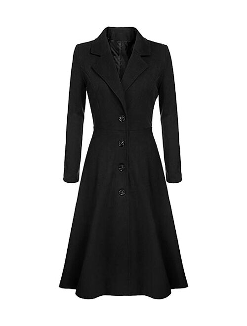 Buy CELLABIE Black Flared Trench Coat - Women online | Topofstyle