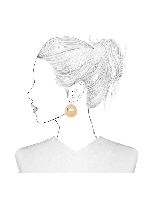 Rounded Shaky Drop Earrings - Universal Thread™ Gold
