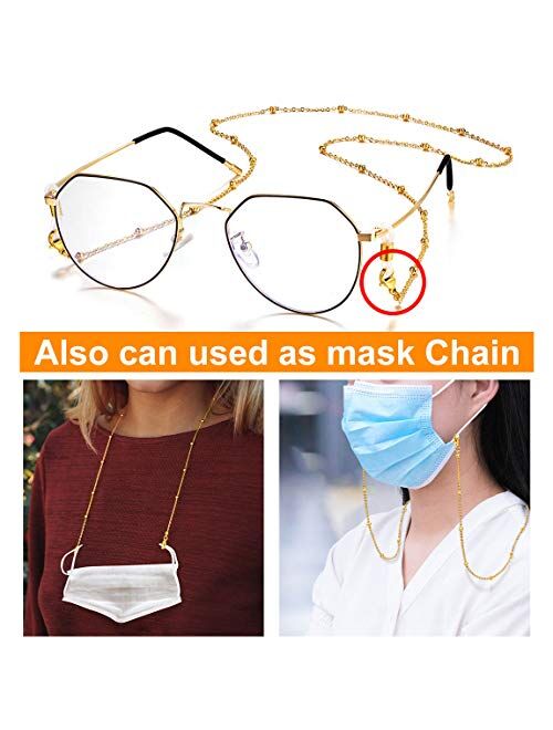 ChainsPro Sturdy Eyeglasses Chain Accessory 28" for Men/Women(Send Gift Box)