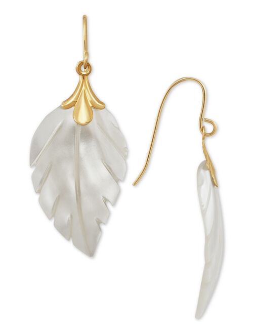 Macy's Leaf Earrings in 10k Gold