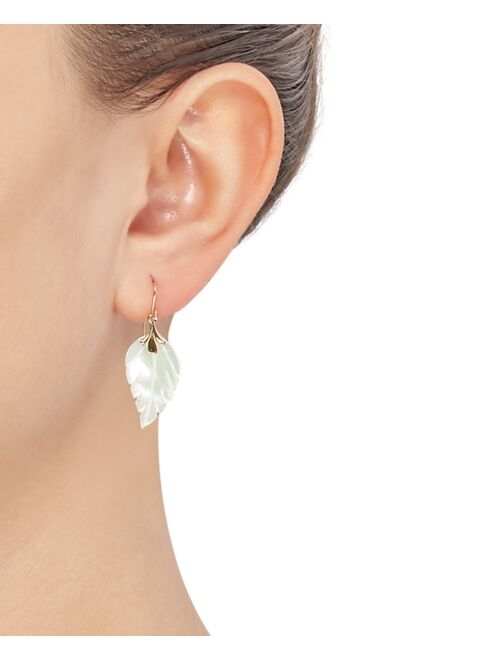 Macy's Leaf Earrings in 10k Gold