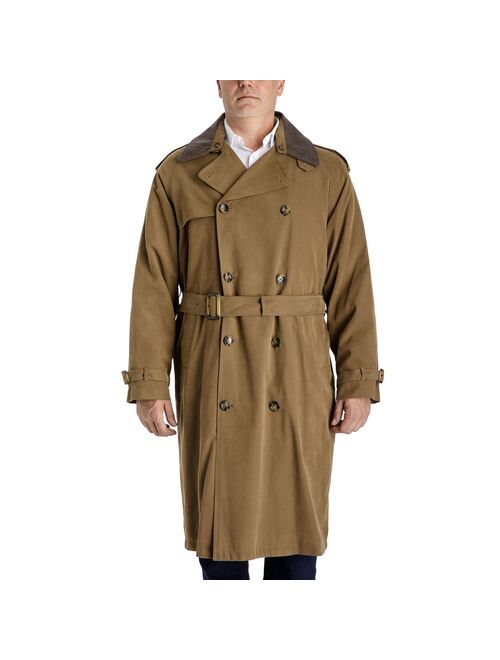 Men's Towne by London Fog Classic-Fit Double-Breasted Microfiber Belted Trench Coat
