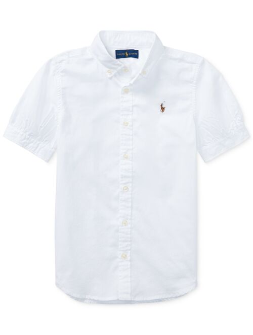 Polo Ralph Lauren Big Girls Solid Oxford Top