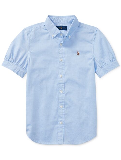Polo Ralph Lauren Big Girls Solid Oxford Top