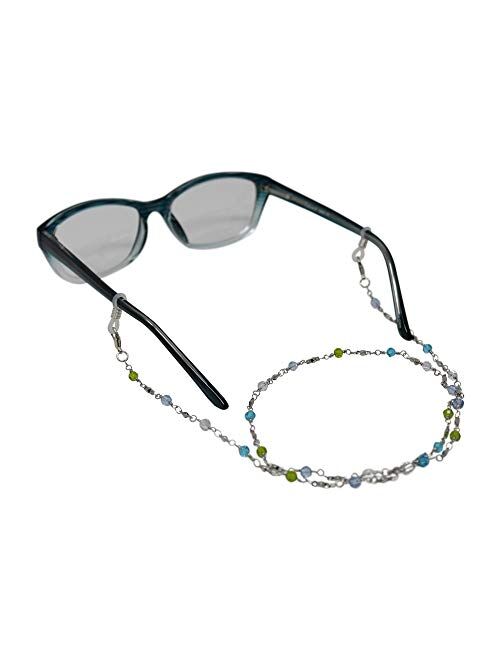 Beaded Eyeglass Chain Holder, Face Mask Lanyard Holder, Fashion Lanyard Necklace in Silver or Gold