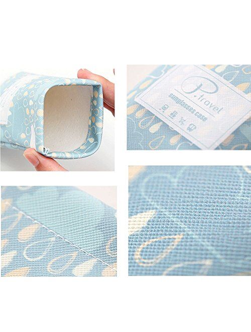 2PCS Portable Eyeglass Pouch Sunglass Goggles Case for Woman with Cleaning Cloth