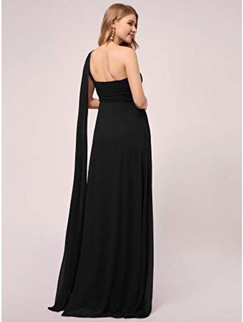Ever-Pretty Women's Off Shoulder Wrapped Ruched Maternity Dress Maxi Party Dress 9816-YF