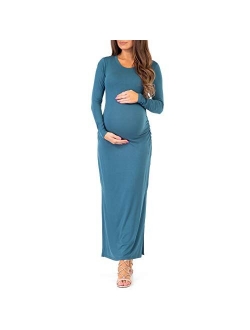 Women's Ruched Bodycon Maternity Dress in Regular and Plus Sizes
