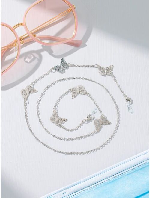 Shein Butterfly Decor Glasses Chain