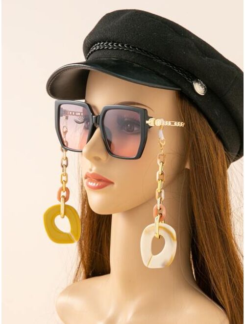 Shein Faux Pearl Decor Glasses Chain
