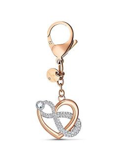 Authentic Infinite Bag Charm Rose Gold Plated