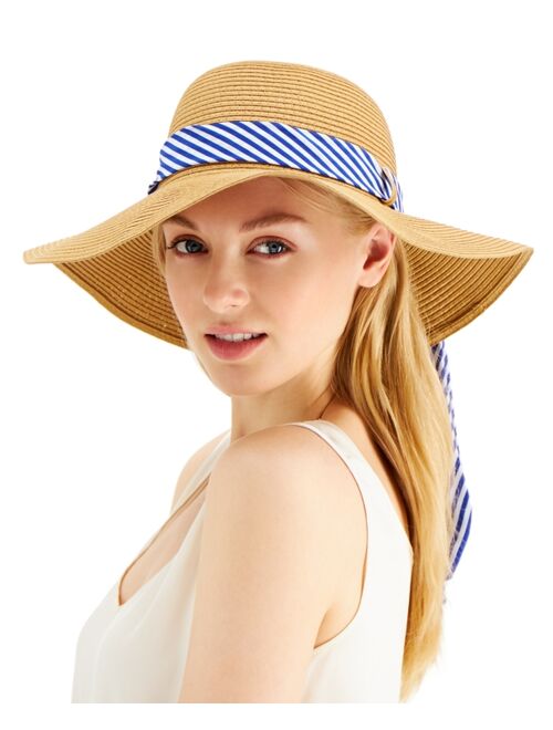INC International Concepts Printed-Band Roll-Up Floppy Hat, Created for Macy's