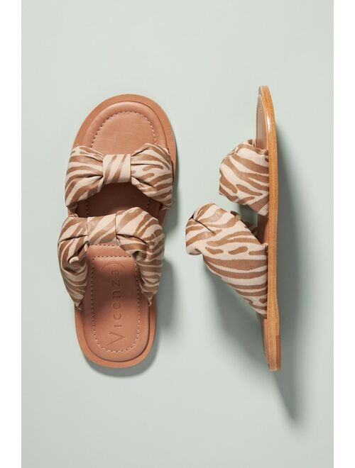 Vicenza Puffy Knotted Slider Sandals