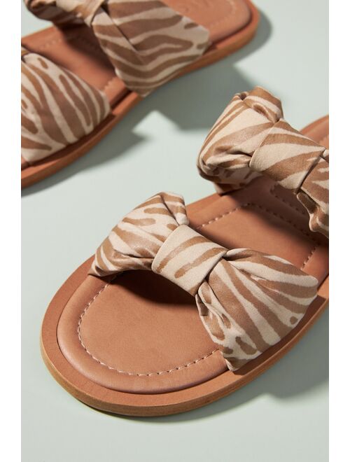 Vicenza Puffy Knotted Slider Sandals