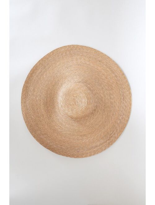 Lulus Spot in the Shade Natural Oversized Straw Hat