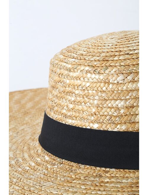 Lulus On the Playa Beige Oversized Straw Hat