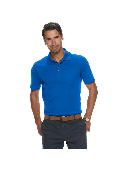 Men's Croft & Barrow® Easy-Care Extra-Soft Pocket Polo in Regular and Slim Fit