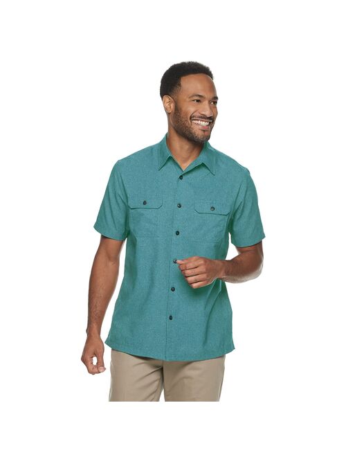Men's Croft & Barrow® Quick-Dry Solid Button-Down Shirt