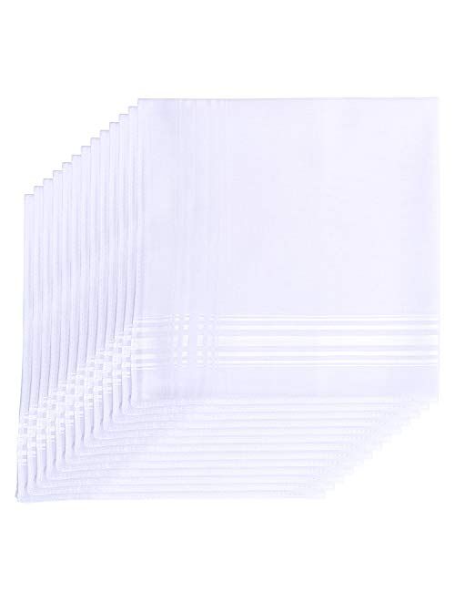 Van Heusen Handkerchiefs Bamboo Eco Friendly Extra Soft 13 Pack (White)