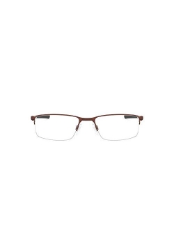 Men's Ox3218 Socket 5.5 Metal Rectangular Prescription Eyeglass Frames
