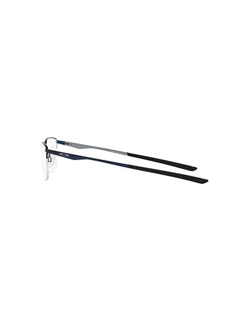 Oakley Men's Ox3218 Socket 5.5 Metal Rectangular Prescription Eyeglass Frames