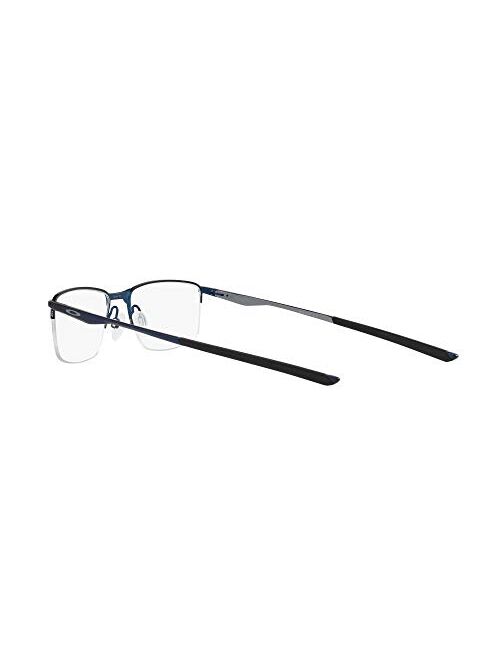Oakley Men's Ox3218 Socket 5.5 Metal Rectangular Prescription Eyeglass Frames