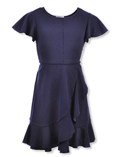 Speechless Girls' Short Sleeve Flounce Party Dress