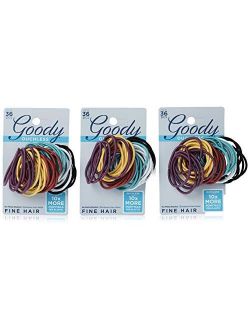 Goody Ouchless No Metal Hair Elastics, Brooke, 2 mm, 36 Count