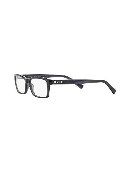 AX Armani Exchange Men's Ax3007 Rectangular Prescription Eyewear Frames