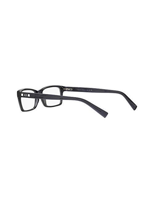 AX Armani Exchange Men's Ax3007 Rectangular Prescription Eyewear Frames
