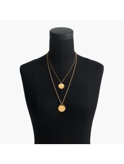 Layered coin necklace