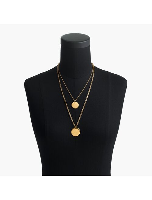J.Crew Layered coin necklace