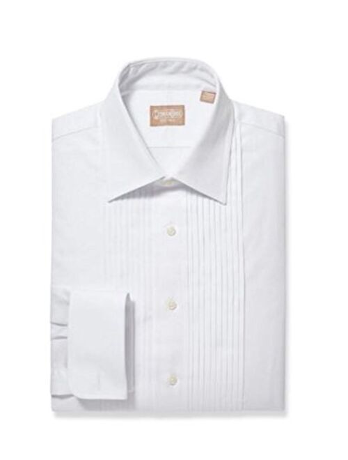 Gitman Ten Pleat 100% Cotton Spread Collar French Cuff Tuxedo Shirt