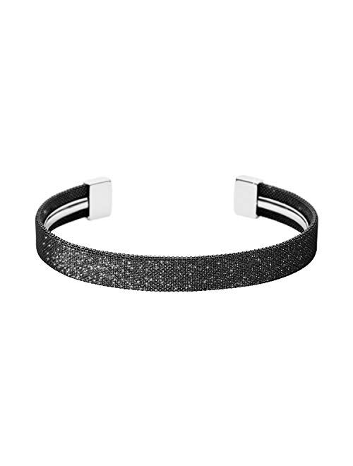 Skagen Agnethe Rose-Tone Stainless Steel Pearl Chain Bracelet