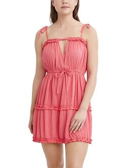 Rayon Adjusbale Sleeveless Cover-Up Dress