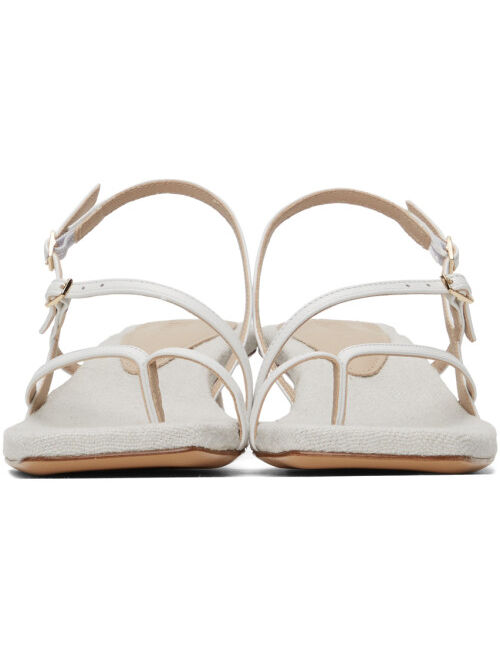 Jacquemus Off-White 'Les Sandales Basgia' Heeled Sandals