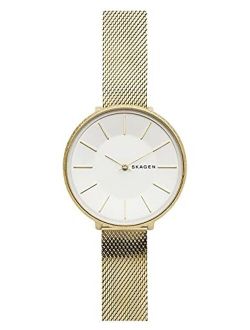 Women's Karolina Quartz Watch with Stainless Steel Strap, Gold, 14 (Model: SKW2722)