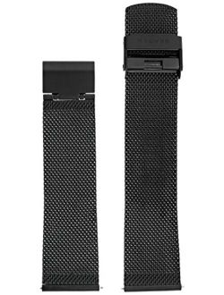 Men's 22mm Stainless Steel Mesh Watch Band