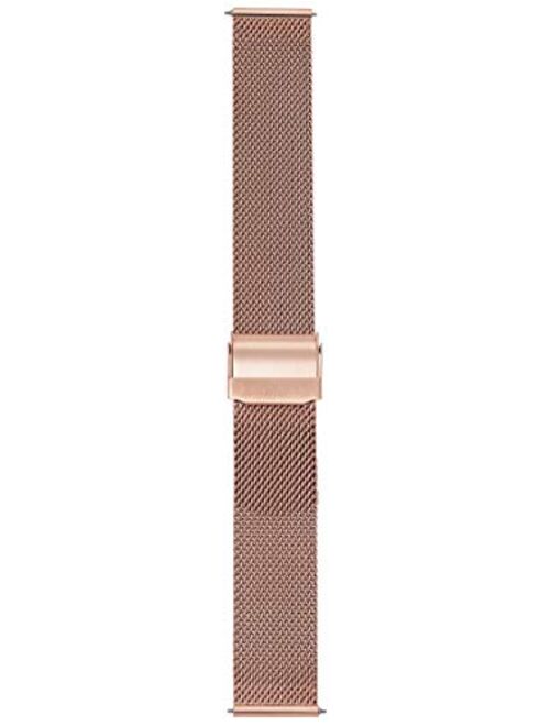 Skagen Men's 18mm Stainless Steel Mesh Watch Strap, Color: Rose Gold (Model: SKB6076)