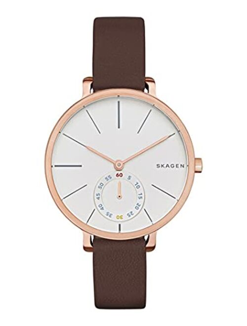 Skagen Women's SKW2356 Hagen Dark Brown Leather Watch