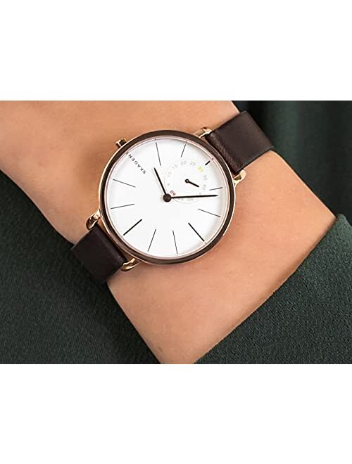 Skagen Women's SKW2356 Hagen Dark Brown Leather Watch