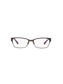 Vogue Eyewear Women's Vo3918 Rectangular Prescription Eyeglass Frames