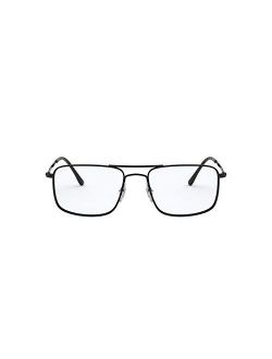 Rx6434 Metal Rectangular Prescription Eyeglass Frames