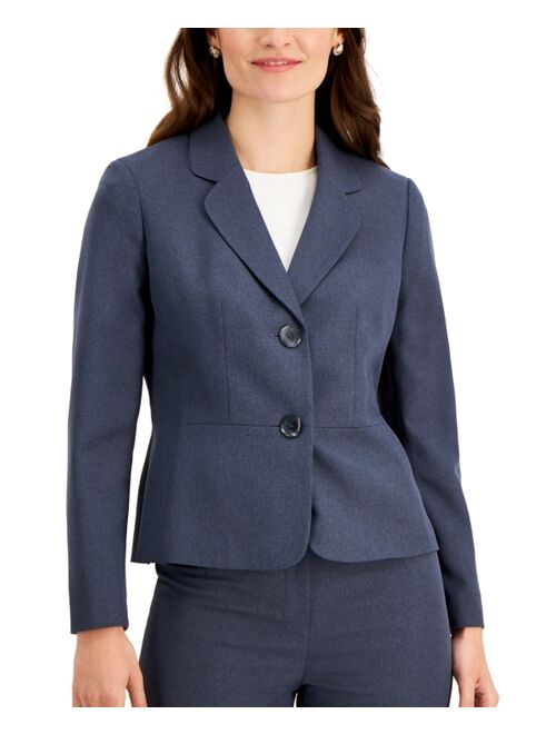 Le Suit Petite Two-Button Pantsuit