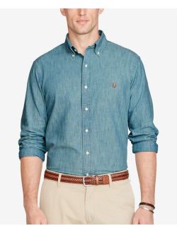 Men's Long Sleeve Classic-Fit Chambray Shirt