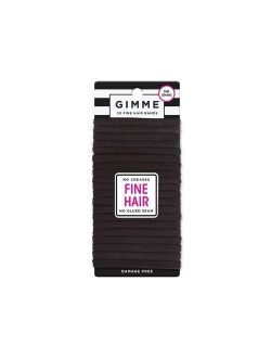 Gimme Clips Fine Hair Bands - Black - 20ct