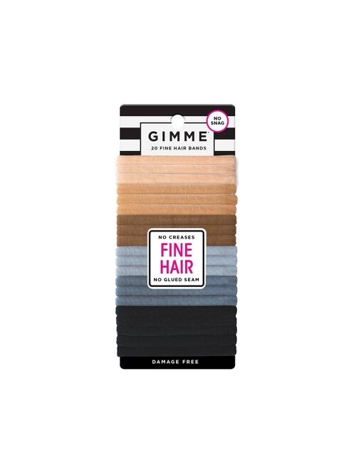 Gimme Clips Fine Hair Bands - Neutral - 20ct