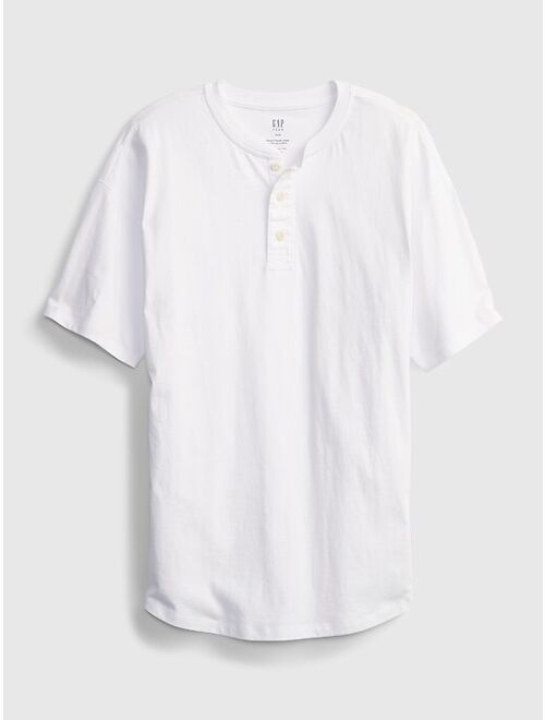GAP Teen 100% Organic Cotton Henley Shirt